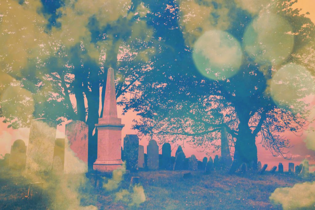 Graveyard full of spirits