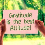 Sign reading ‘Practice Gratitude’